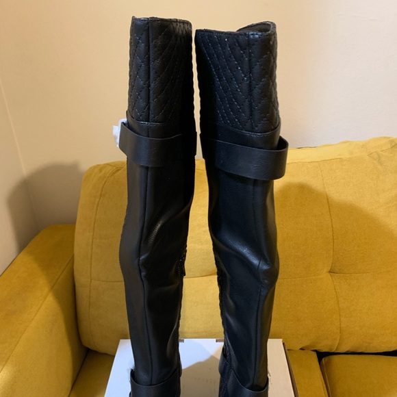 JustFab Keswick Flat Boots in Black Size 8 - Picture 3 of 5